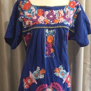 Mexican embroidered dress